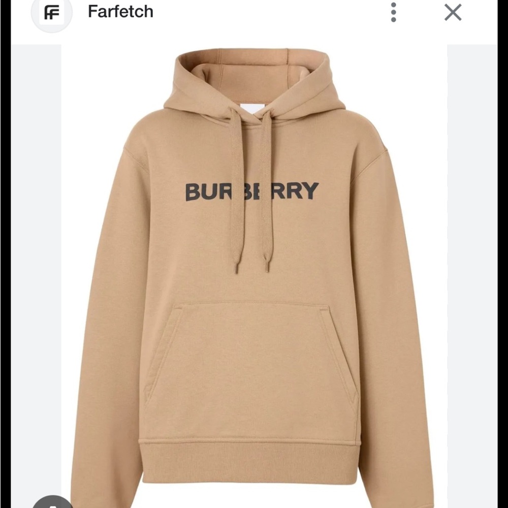 Burberry Tan Hoodie Sweater used, small